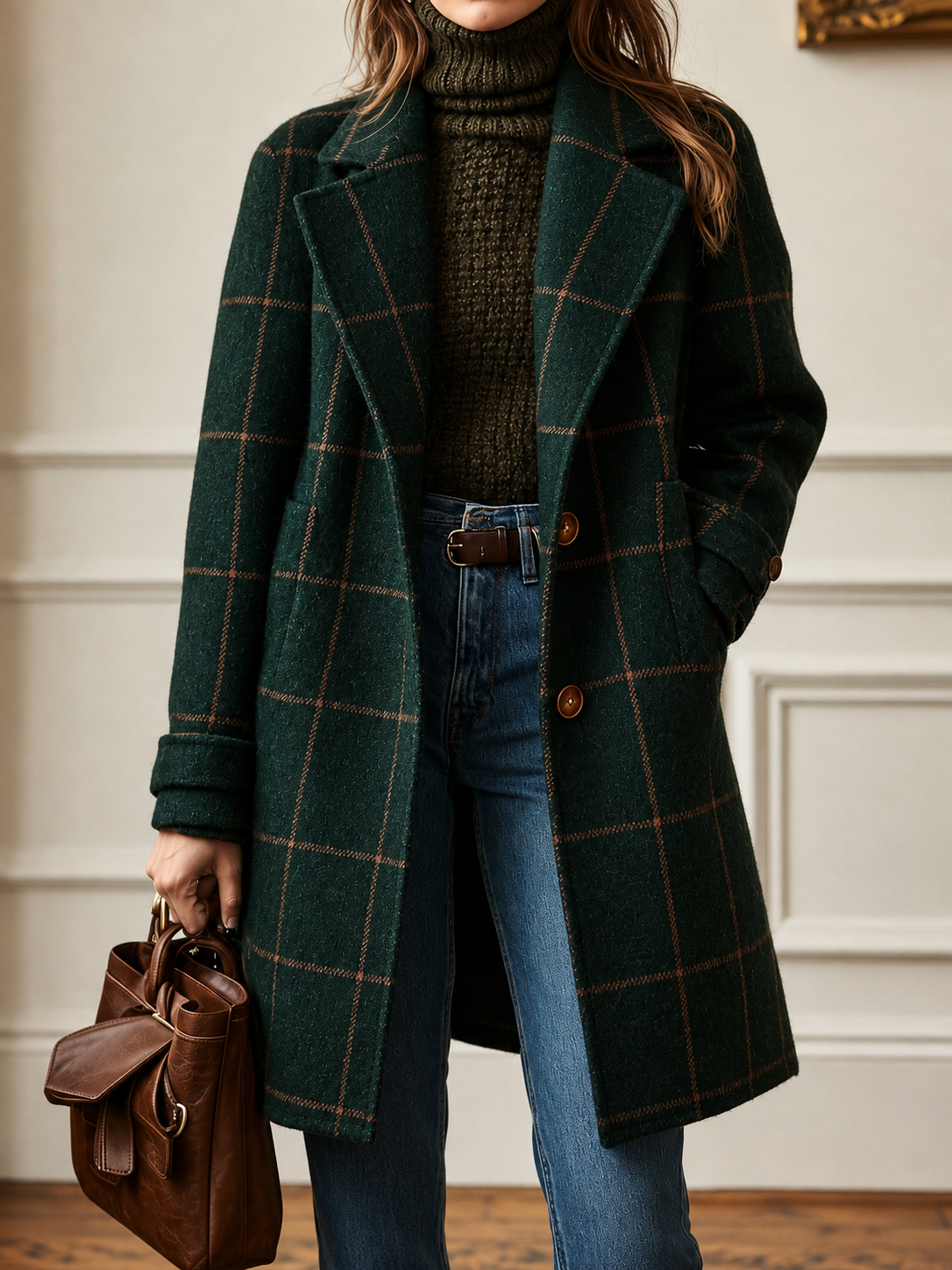 Bethany Checked Coat