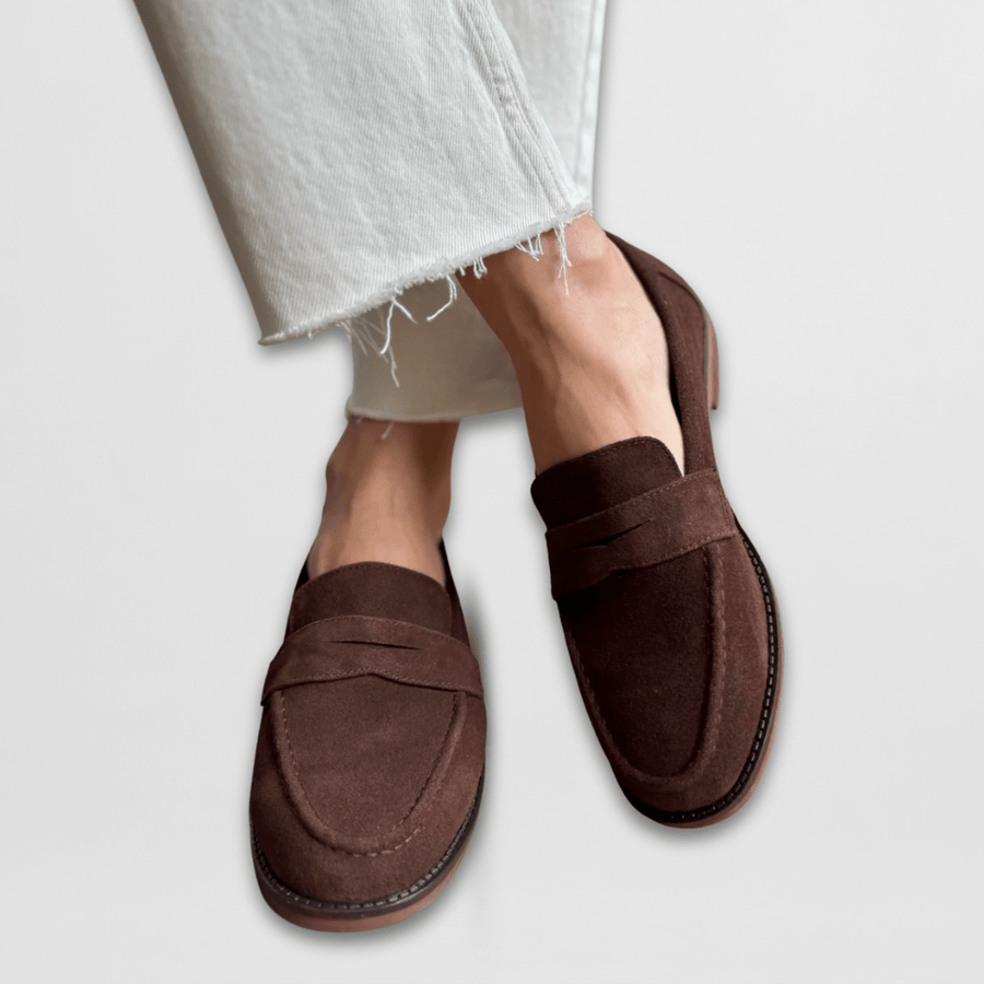 Alys | Suede-Finish Penny Loafers