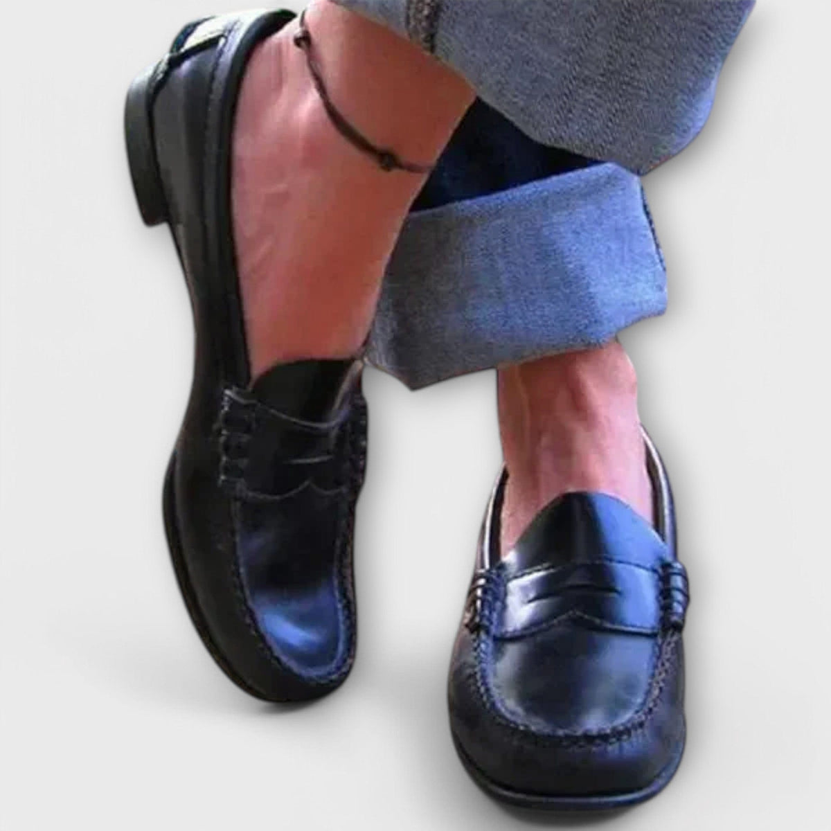 Aoife | Classic Penny Loafers, colour Black