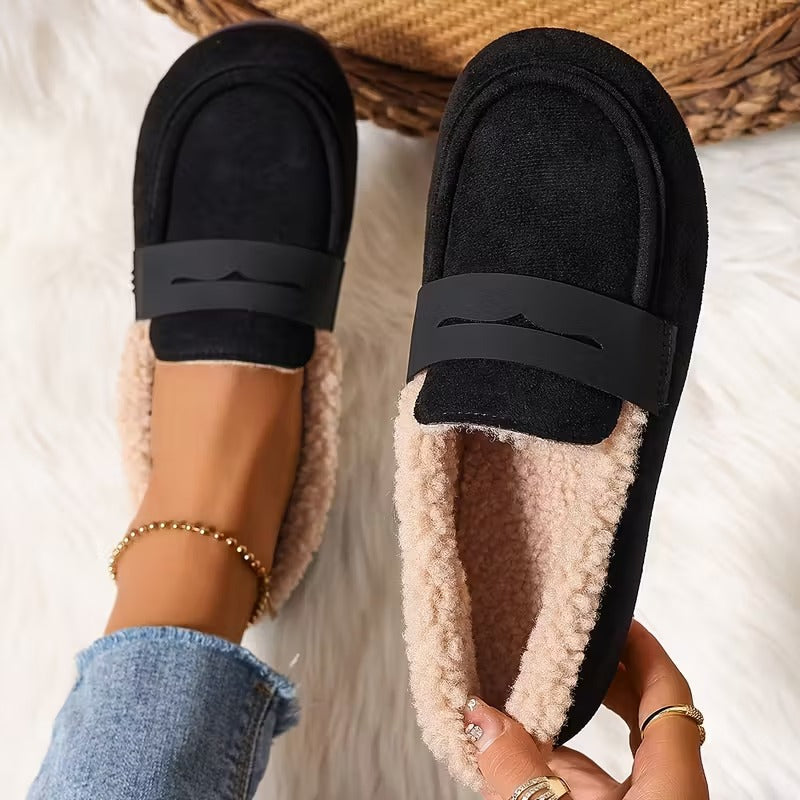 Belinda | Fleece-Lined Penny Loafers