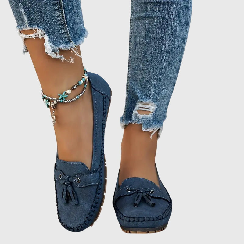 Chelsea | Suede-Look Tassel Moccasins