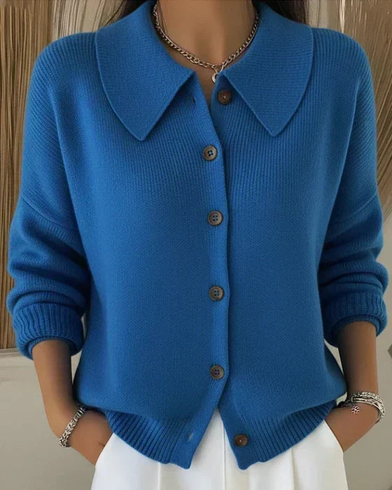 Ivy | Collared Cropped Cardigan