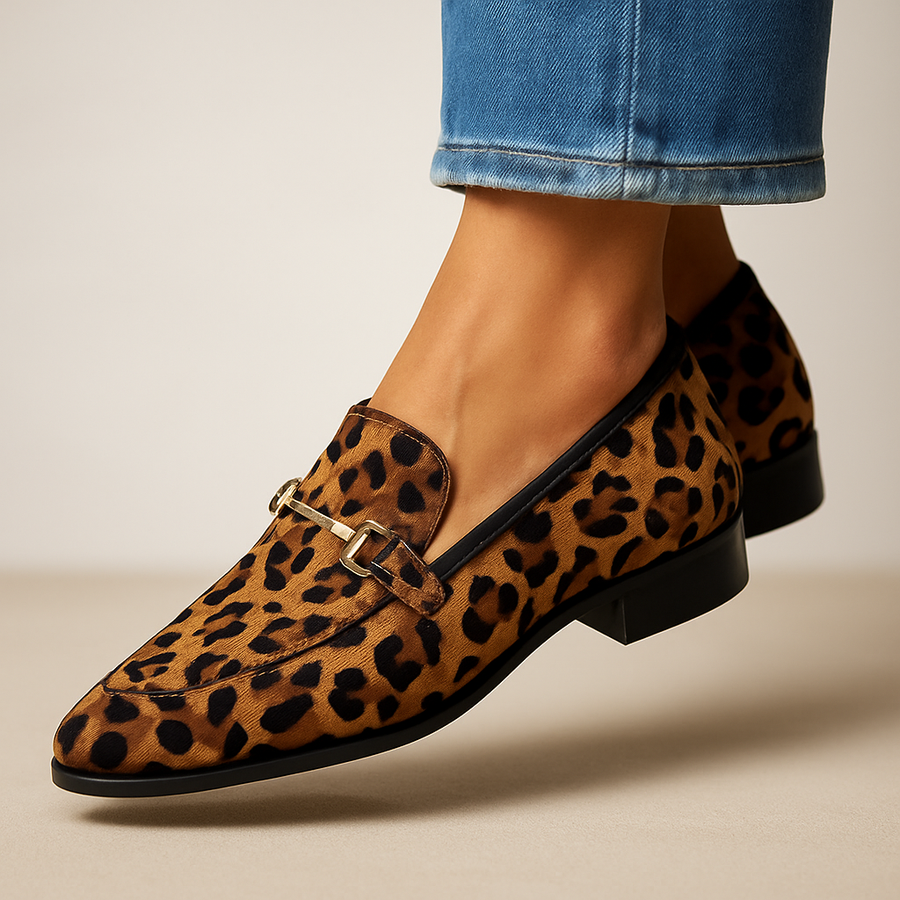 Kaitlyn | Leopard Bar Loafers