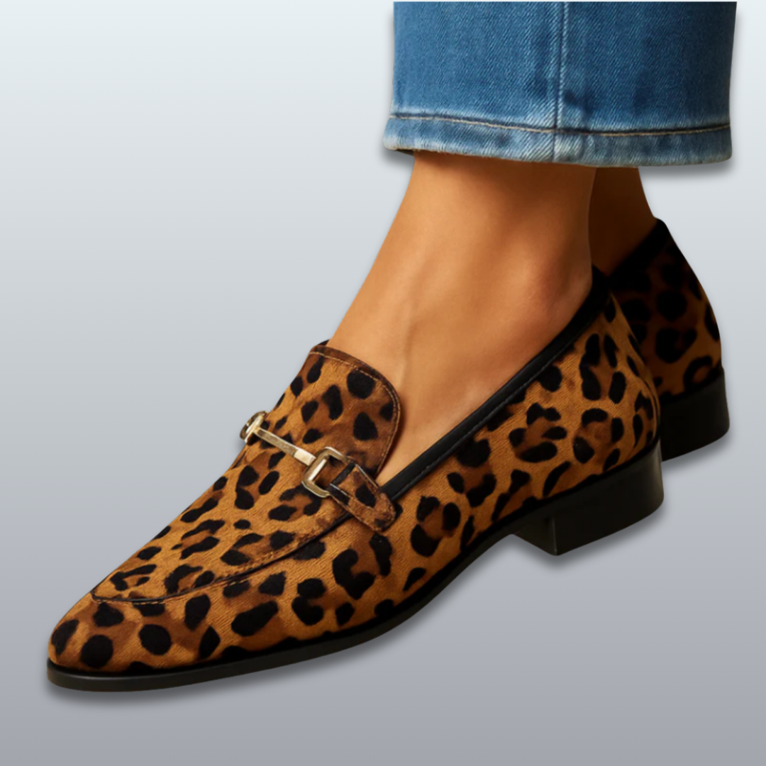 Kaitlyn | Leopard Bar Loafers, colour Leopard