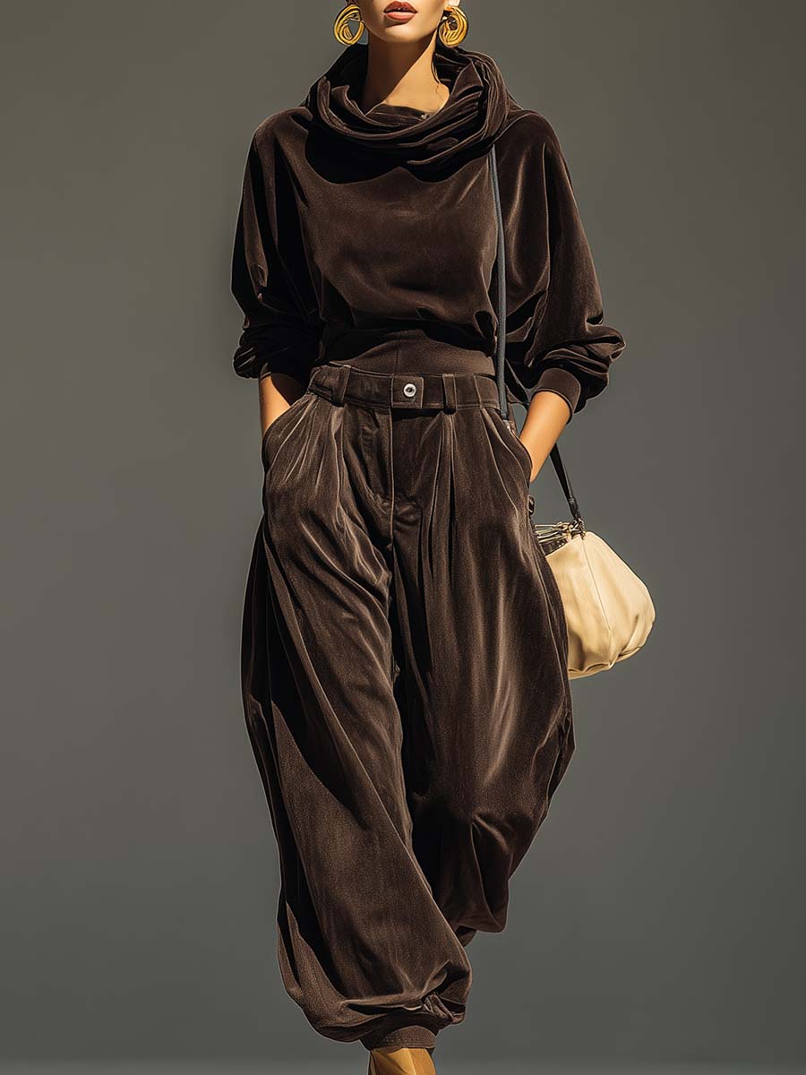 Prudence | Velvet Hoodie and Trouser Co-ord