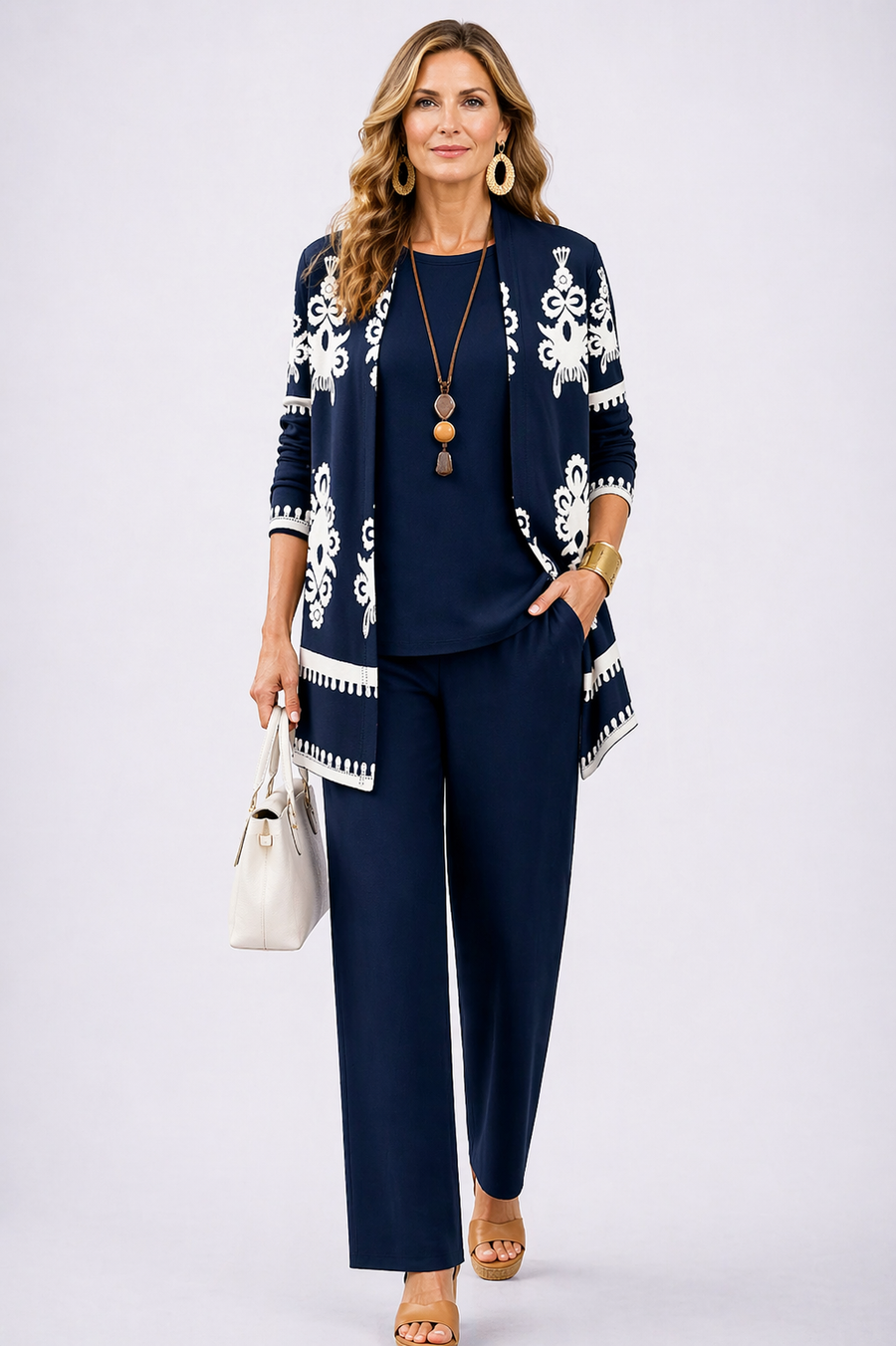 Ruth | Midnight Blue Ornamental Three-Piece Set