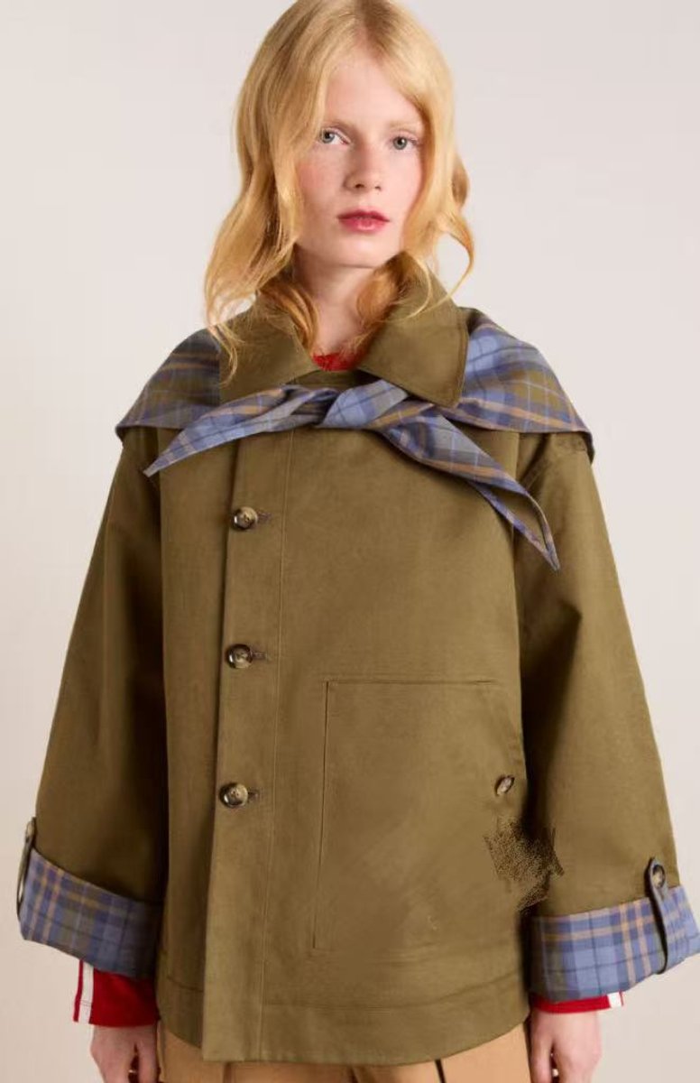 Sorrel | Olive Oversized Double-Breasted Utility Coat, colour Olive