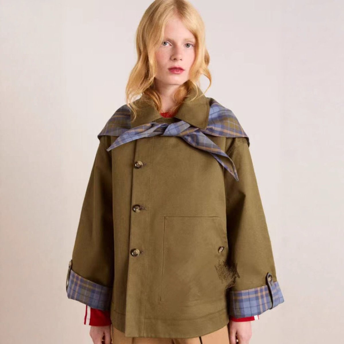 Sorrel | Olive Oversized Double-Breasted Utility Coat, colour Olive