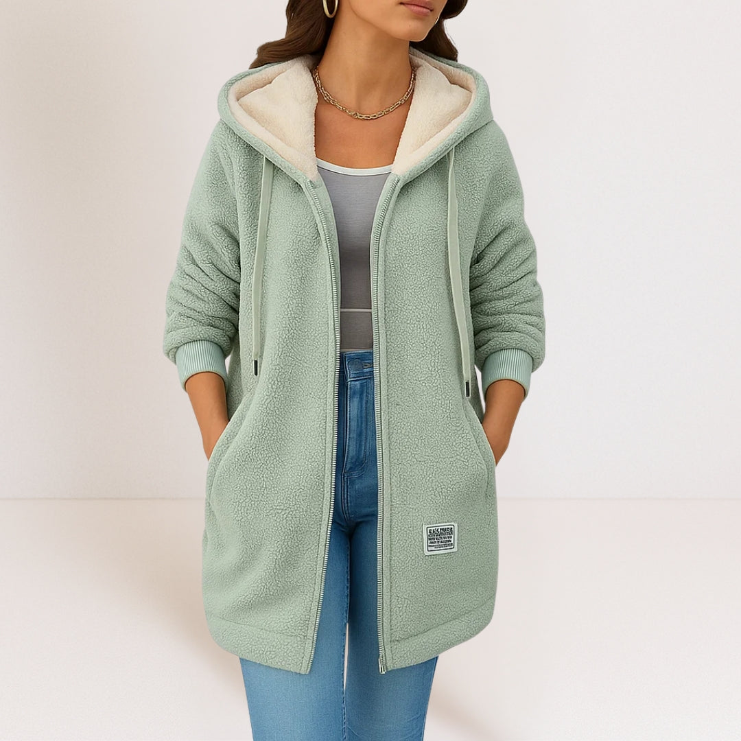 Summer | Soft Hooded Zip-Up Jacket, colour Green