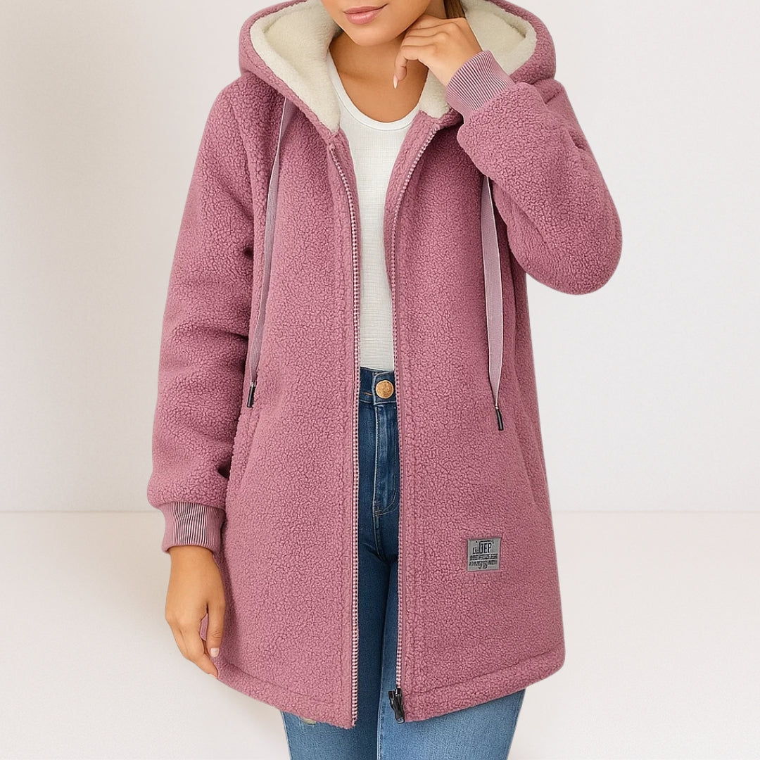 Summer | Soft Hooded Zip-Up Jacket, colour Pink