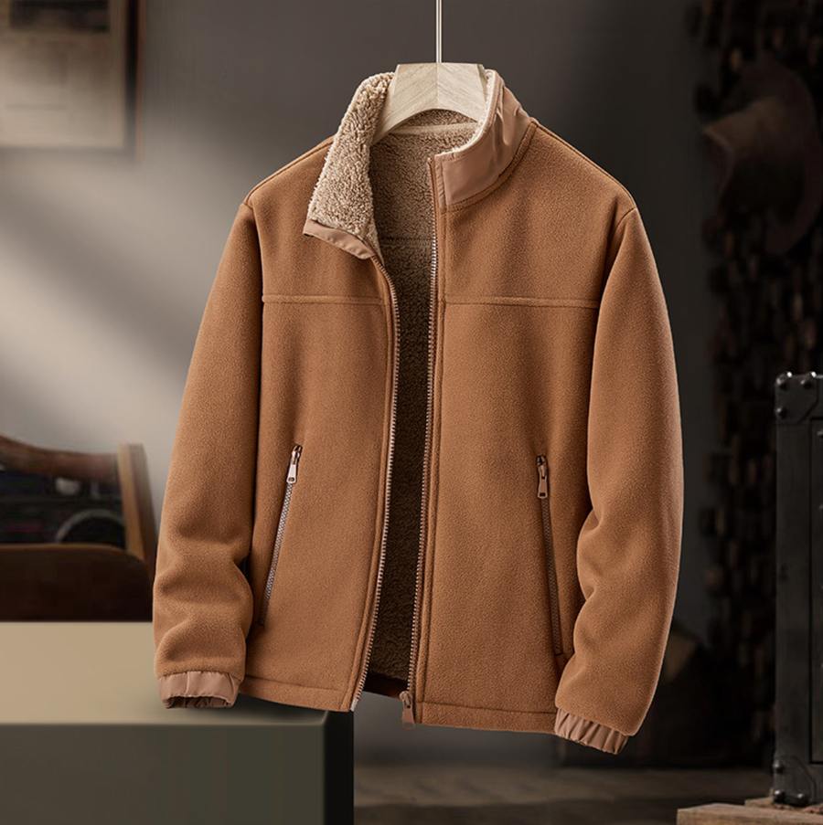 Tegan | Plush Collar Zip Jacket