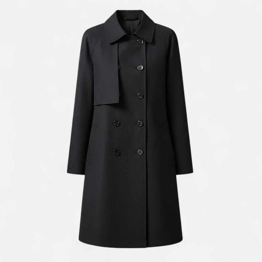 Vanora | Tailored Double-Breasted Mid-Length Coat