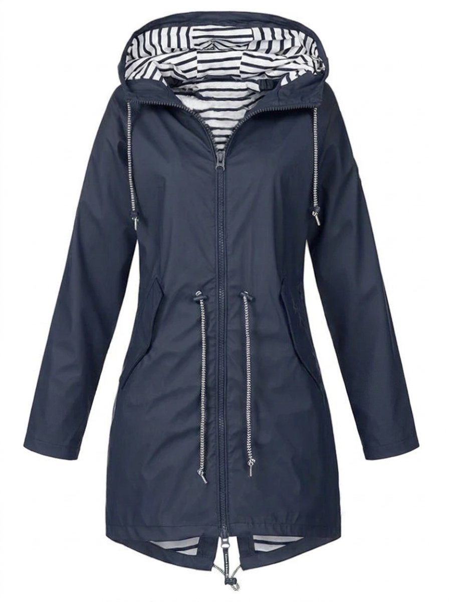 Wendy | Hooded Drawstring Raincoat